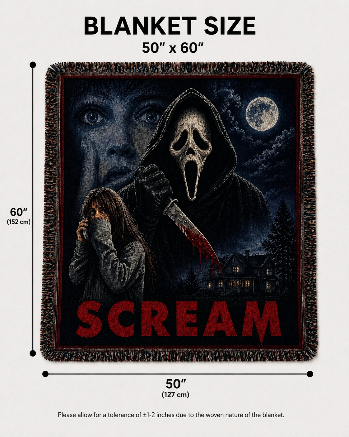 HorrorWoven-Horror Woven Blankets